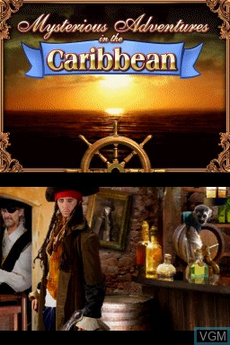 In-game screen of the game Mysterious Adventures in the Caribbean on Nintendo DS