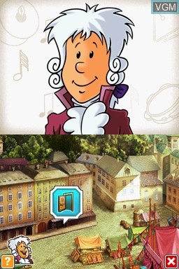 In-game screen of the game Lernerfolg Grundschule Musik - Little Amadeus on Nintendo DS