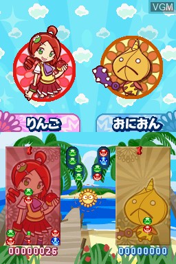 In-game screen of the game Puyo Puyo!! 20th Anniversary on Nintendo DS