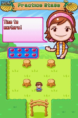 In-game screen of the game Camping Mama - Outdoor Adventures on Nintendo DS