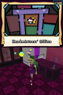 In-game screen of the game Monster High - Ghoul Spirit on Nintendo DS