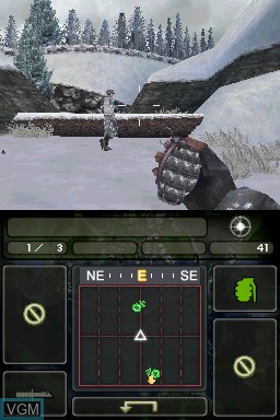 In-game screen of the game Call of Duty - Modern Warfare 3 - Defiance on Nintendo DS