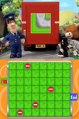 In-game screen of the game Postman Pat - Special Delivery Service on Nintendo DS