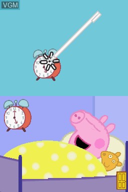 In-game screen of the game Peppa Pig - Theme Park Fun on Nintendo DS