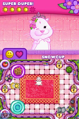 In-game screen of the game ZhuZhu Princess on Nintendo DS