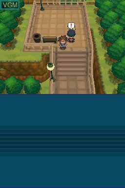 In-game screen of the game Pokemon Black Version 2 on Nintendo DS
