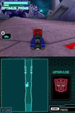 In-game screen of the game Transformers Prime - The Game on Nintendo DS
