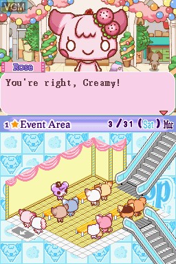 In-game screen of the game Cookie Shop - Create Your Dream Shop on Nintendo DS