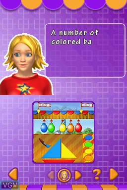 In-game screen of the game Kids Learn Bundle - Math / Spelling and Grammar on Nintendo DS