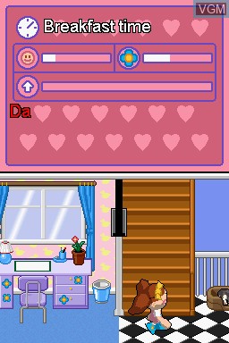 In-game screen of the game My First Dollhouse on Nintendo DS