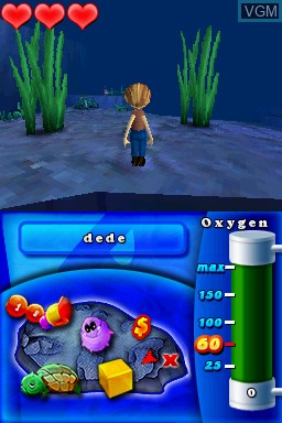 In-game screen of the game JumpStart - Deep Sea Escape on Nintendo DS