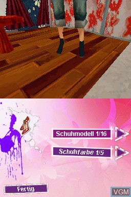 In-game screen of the game Germany's Next Topmodel - Das Offizielle Spiel zur Staffel 2011 on Nintendo DS