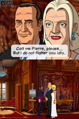 In-game screen of the game Broken Sword - Shadow of the Templars - The Director's Cut on Nintendo DS