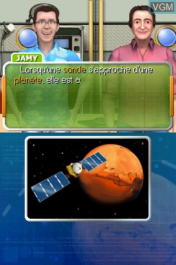 In-game screen of the game C'est Pas Sorcier - Les Fabuleux Défis de Fred & Jamy on Nintendo DS