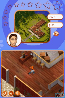 In-game screen of the game Dreamer Series - Puppy Trainer on Nintendo DS