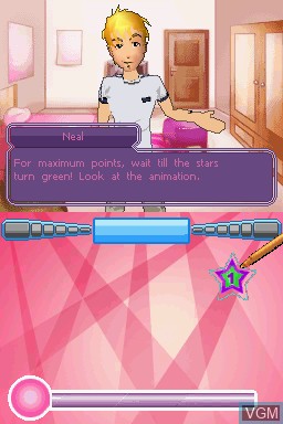 In-game screen of the game Dreamer Series - Pop Star on Nintendo DS