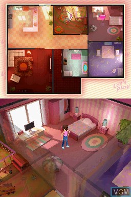 In-game screen of the game Dreamer Series - Babysitter on Nintendo DS