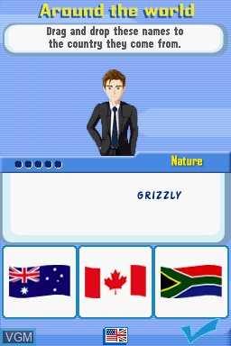 In-game screen of the game Berlitz - My English Coach on Nintendo DS