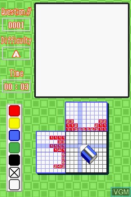 In-game screen of the game Essential Sudoku DS on Nintendo DS