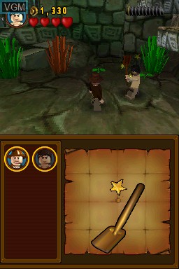 In-game screen of the game LEGO Indiana Jones - The Original Adventures on Nintendo DS