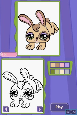 In-game screen of the game Littlest Pet Shop - Garden on Nintendo DS