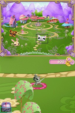 In-game screen of the game Littlest Pet Shop - Spring on Nintendo DS