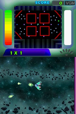 In-game screen of the game Math Blaster in the Prime Adventure on Nintendo DS