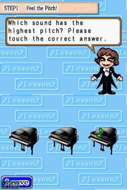 In-game screen of the game Music - Music for Everyone on Nintendo DS