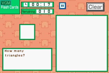 In-game screen of the game Personal Trainer - Math on Nintendo DS