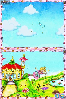 In-game screen of the game Prinses Lillifee on Nintendo DS