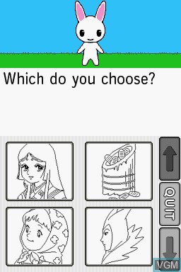 In-game screen of the game Smart Girl's - Magical Book Club on Nintendo DS