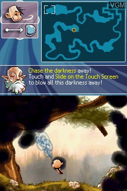 In-game screen of the game Soul Bubbles on Nintendo DS