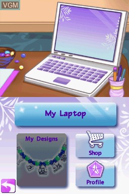 In-game screen of the game Style Lab - Jewelry Design on Nintendo DS