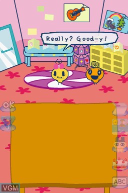 In-game screen of the game Tamagotchi Connection - Corner Shop 3 on Nintendo DS