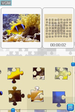 In-game screen of the game Underwater Puzzle - Echter Puzzlespass fuer Unterwegs on Nintendo DS