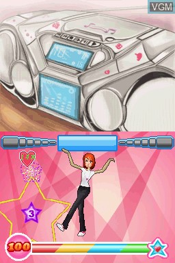 In-game screen of the game Music Star - I Wanna Be a Popstar on Nintendo DS