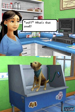 In-game screen of the game Animal Planet - Vet Life on Nintendo DS