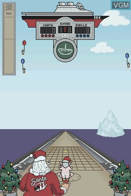In-game screen of the game Elf Bowling 1 & 2 on Nintendo DS