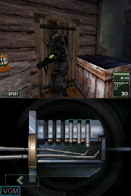 In-game screen of the game Tom Clancy's Splinter Cell - Chaos Theory on Nintendo DS