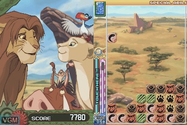 In-game screen of the game Meteos - Disney Magic on Nintendo DS