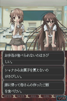 In-game screen of the game Shakugan no Shana DS on Nintendo DS