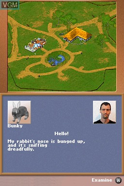 In-game screen of the game Pawly Pets - My Vet Practice on Nintendo DS