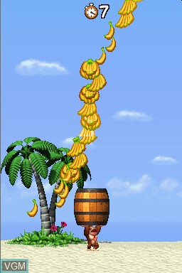 In-game screen of the game Donkey Kong - Jungle Climber on Nintendo DS