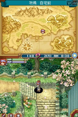 In-game screen of the game Rune Factory 2 - A Fantasy Harvest Moon on Nintendo DS