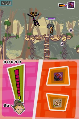 In-game screen of the game Princess Natasha - Student, Secret Agent, Princess on Nintendo DS