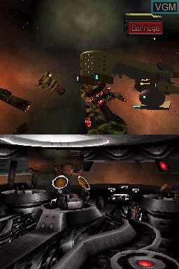 In-game screen of the game Infinite Space on Nintendo DS
