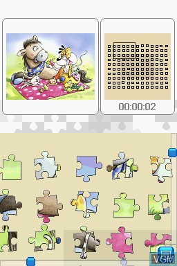 In-game screen of the game Diddl Puzzle - Echter Puzzlespass fuer Unterwegs on Nintendo DS