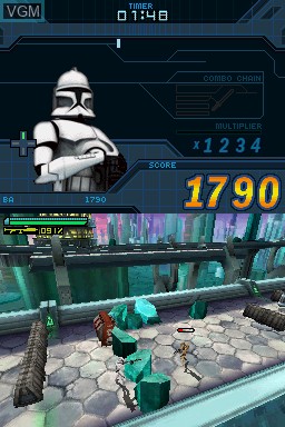 In-game screen of the game Star Wars The Clone Wars - Republic Heroes on Nintendo DS