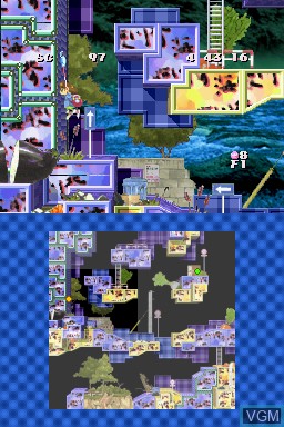 In-game screen of the game Umihara Kawase Shun - Second Edition Kanzenban on Nintendo DS
