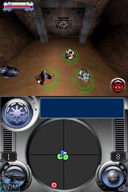 In-game screen of the game Star Wars Battlefront - Elite Squadron on Nintendo DS